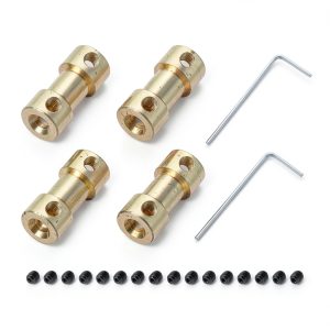 5mm to 6mm Brass Shaft Coupling by MECCANIXITY Motor Connector-0