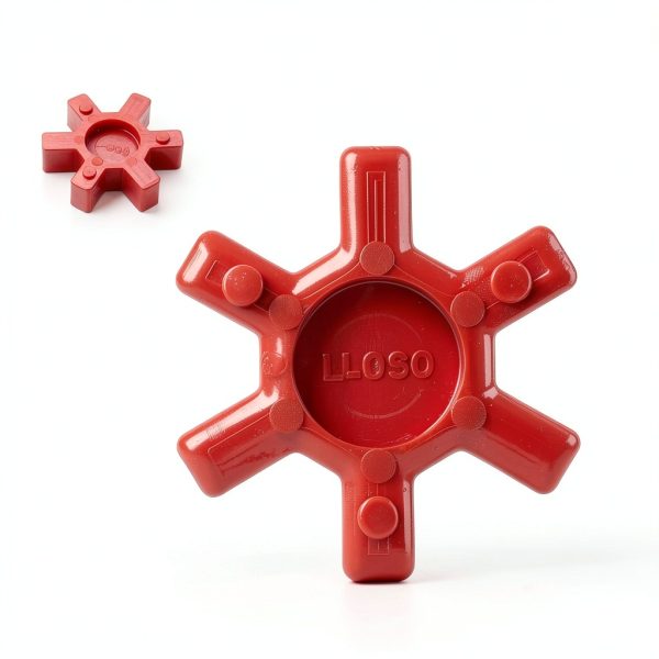 Uxcell 4pcs L099/L100 Jaw Coupling Insert Red Urethane Flexible Solid-1