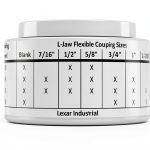 1-1/8in L100 L Jaw Coupling Coupler Lexar Multi-Flex Half L-100-0