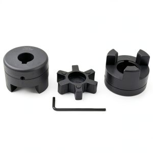5/8" to 7/8" Saelno L075 3-Piece L-Jaw Coupling Set with Rubber Spider-0