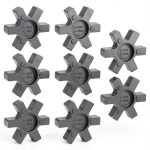 8 Pcs Type Spider Center Inserts L095 NBR Rubber MingQiEven Black-0