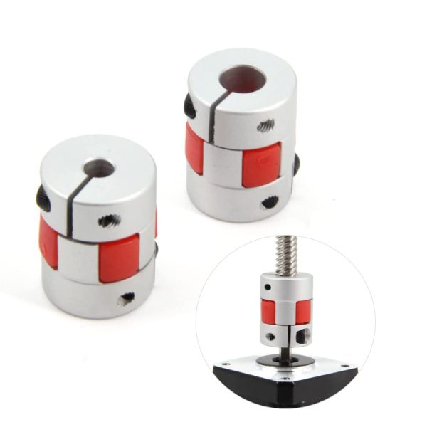5mm to 8mm Aluminium Plum Flexible Shaft Coupling Yeebyee D20xL25-0